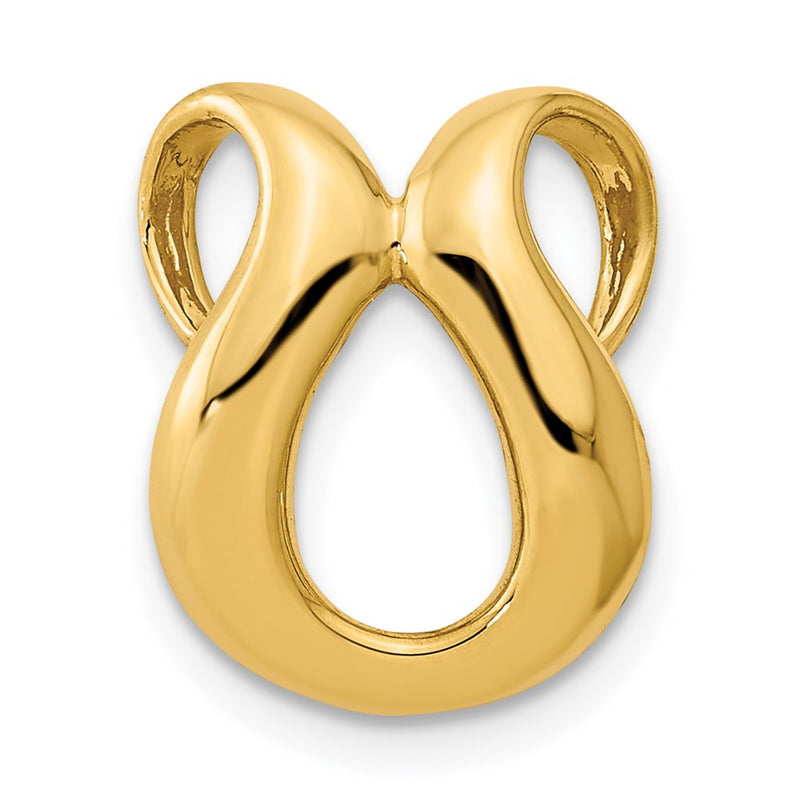 14K Yellow Gold Fits Up To 2mm Regular/4mm Fancy Omega Slide