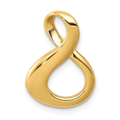 14K Yellow Gold Fits Up To 3mm Regular/6mm Fancy/Reversible Fancy Omega Slide