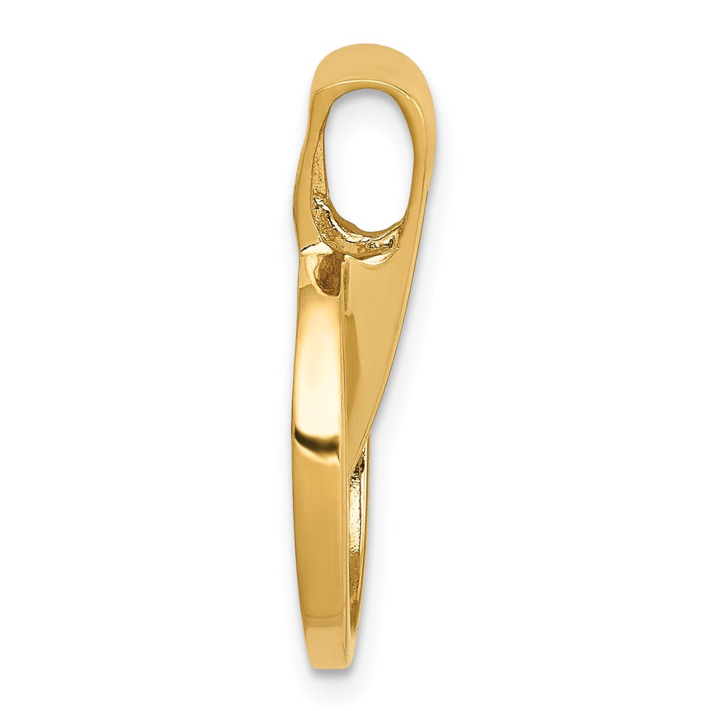 14K Yellow Gold Fits Up To 2mm On Fancy/Regular/Reversible Omega Slide