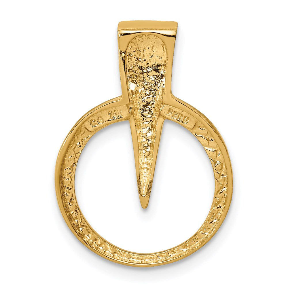 14K Yellow Gold Fits Up To 2mm On Fancy/Regular/Reversible Omega Slide