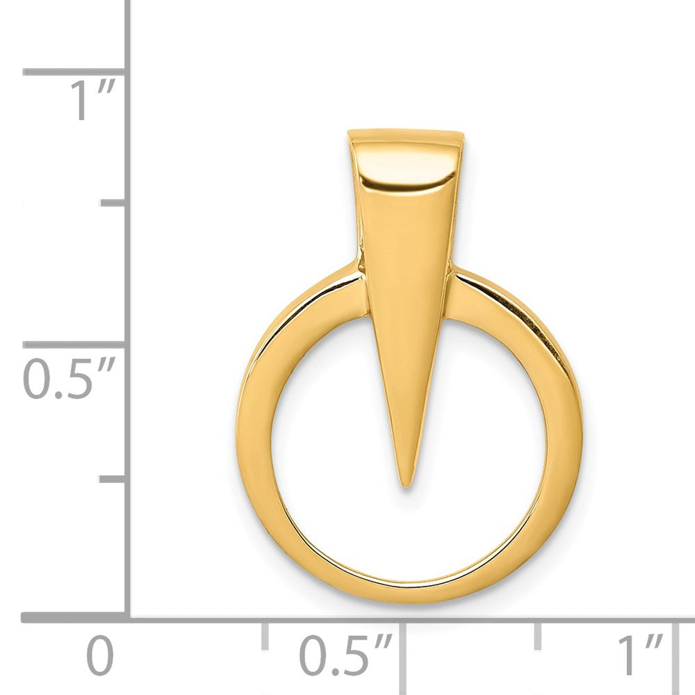 14K Yellow Gold Fits Up To 2mm On Fancy/Regular/Reversible Omega Slide