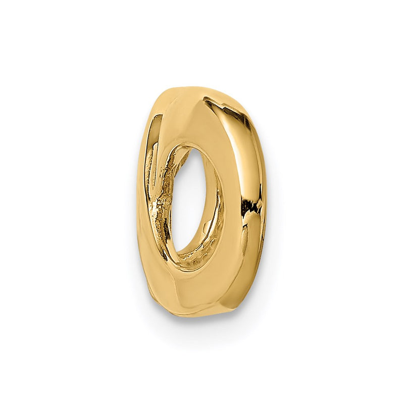 14K Yellow Gold Fancy Polished Infinity Figure-8 Slide