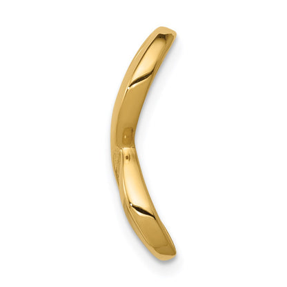 14K Yellow Gold Fancy Polished Infinity Figure-8 Slide