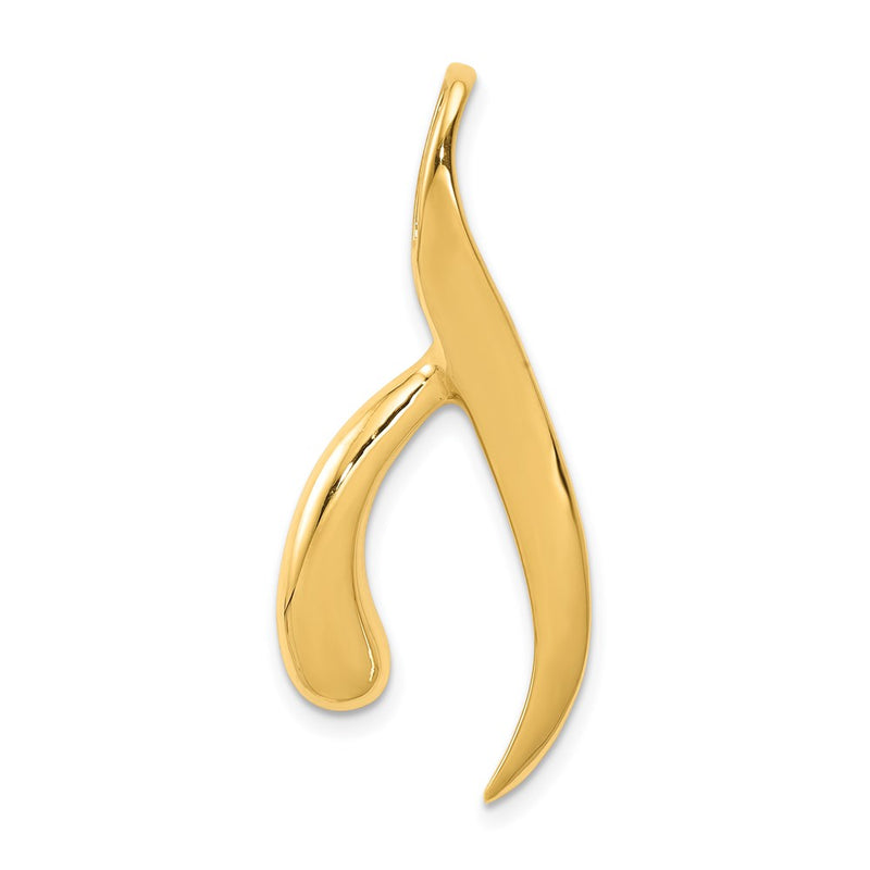 14K Yellow Gold Fits Up To 4mm Regular & 6mm Fancy/Reversible Fancy Omega Slide
