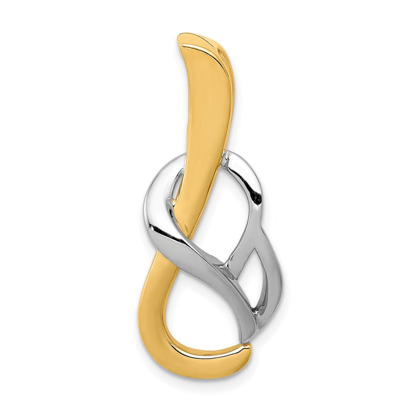 14K Two-Tone Fancy Omega Slide