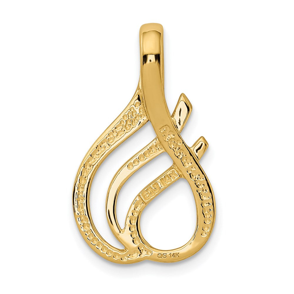 14K Yellow Gold Fancy Slide