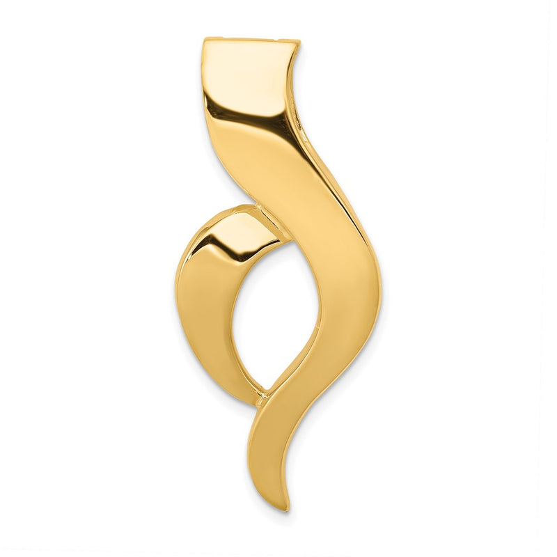 14K Yellow Gold Fancy Omega Slide
