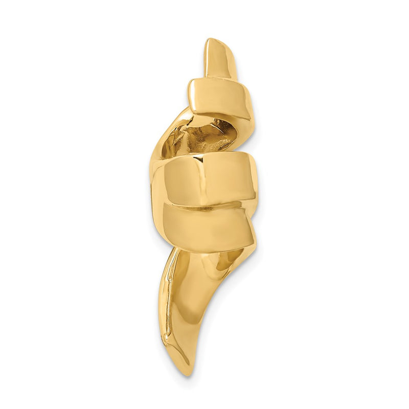 14K Yellow Gold Fits Up To 8mm Regular, 10mm Fancy Reversible Omega Slide