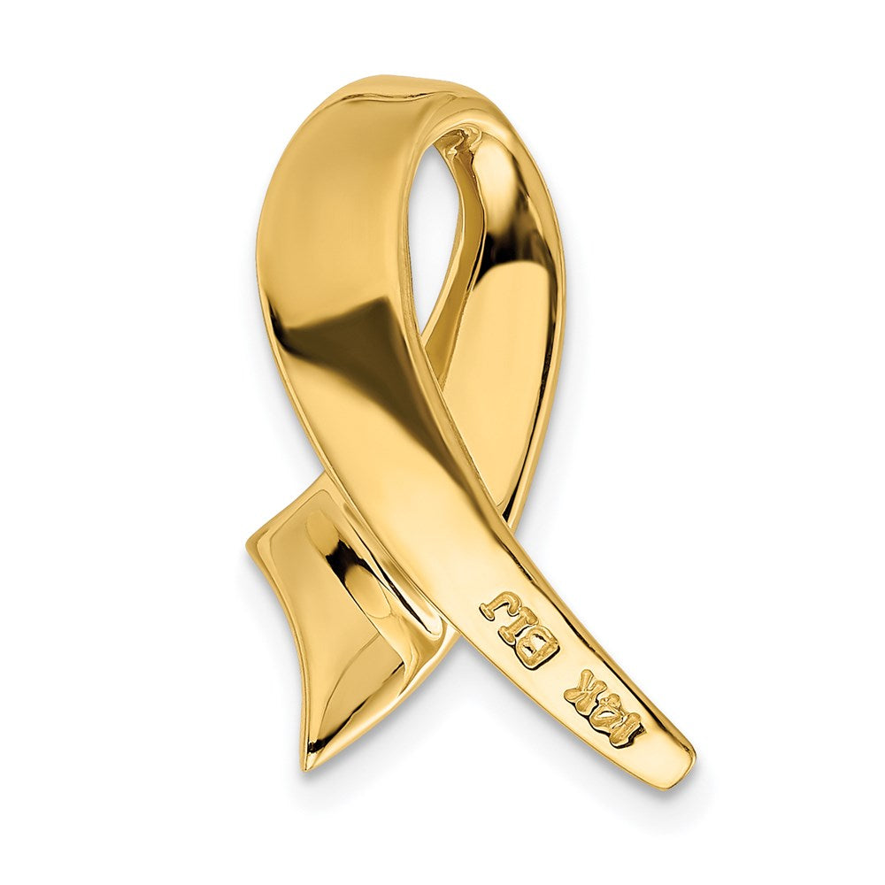 14K Yellow Gold Fits Up To 6mm Regular 10mm Fancy/Reversible Omega Slide