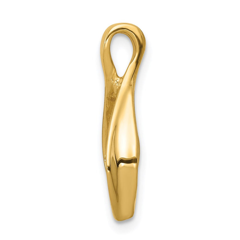14K Yellow Gold Chain Slide Omega