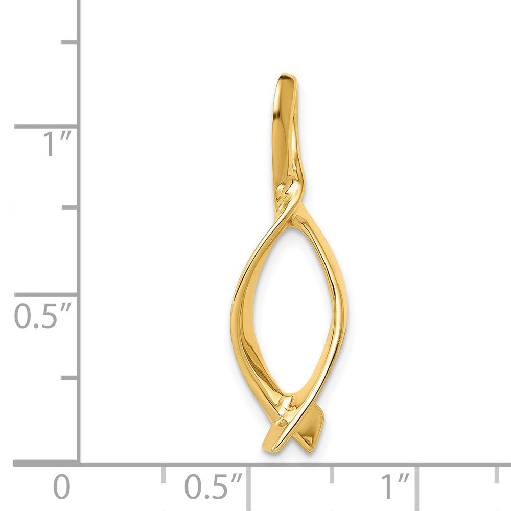 14K Yellow Gold Omega Slide