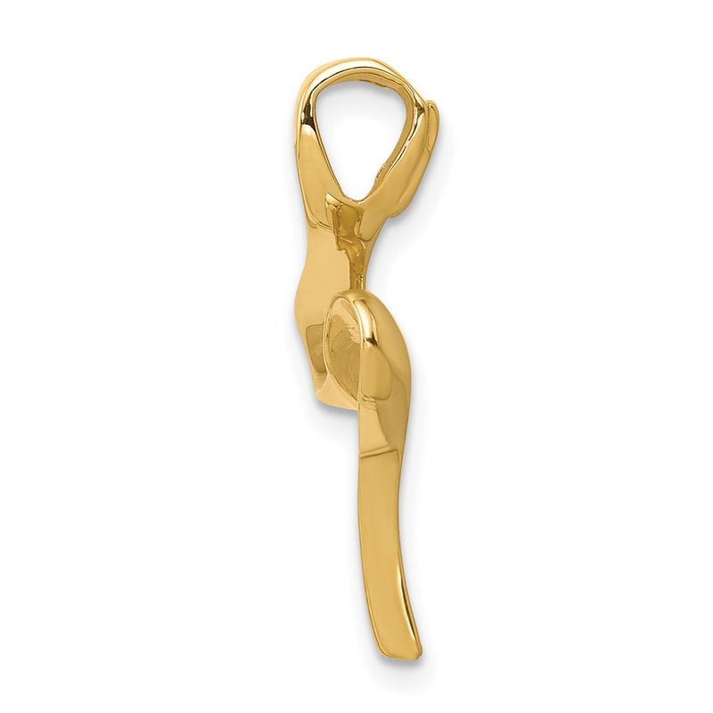 14K Yellow Gold Omega Slide
