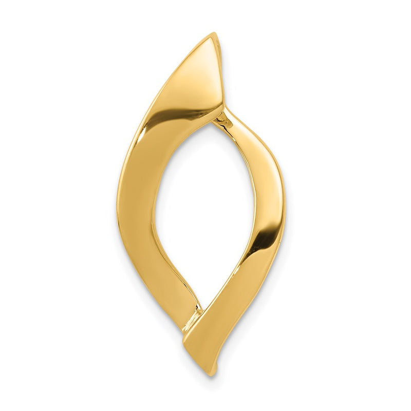 14K Yellow Gold Fits Up To 8mm Regular, 10mm Fancy Reversible Omega Slide