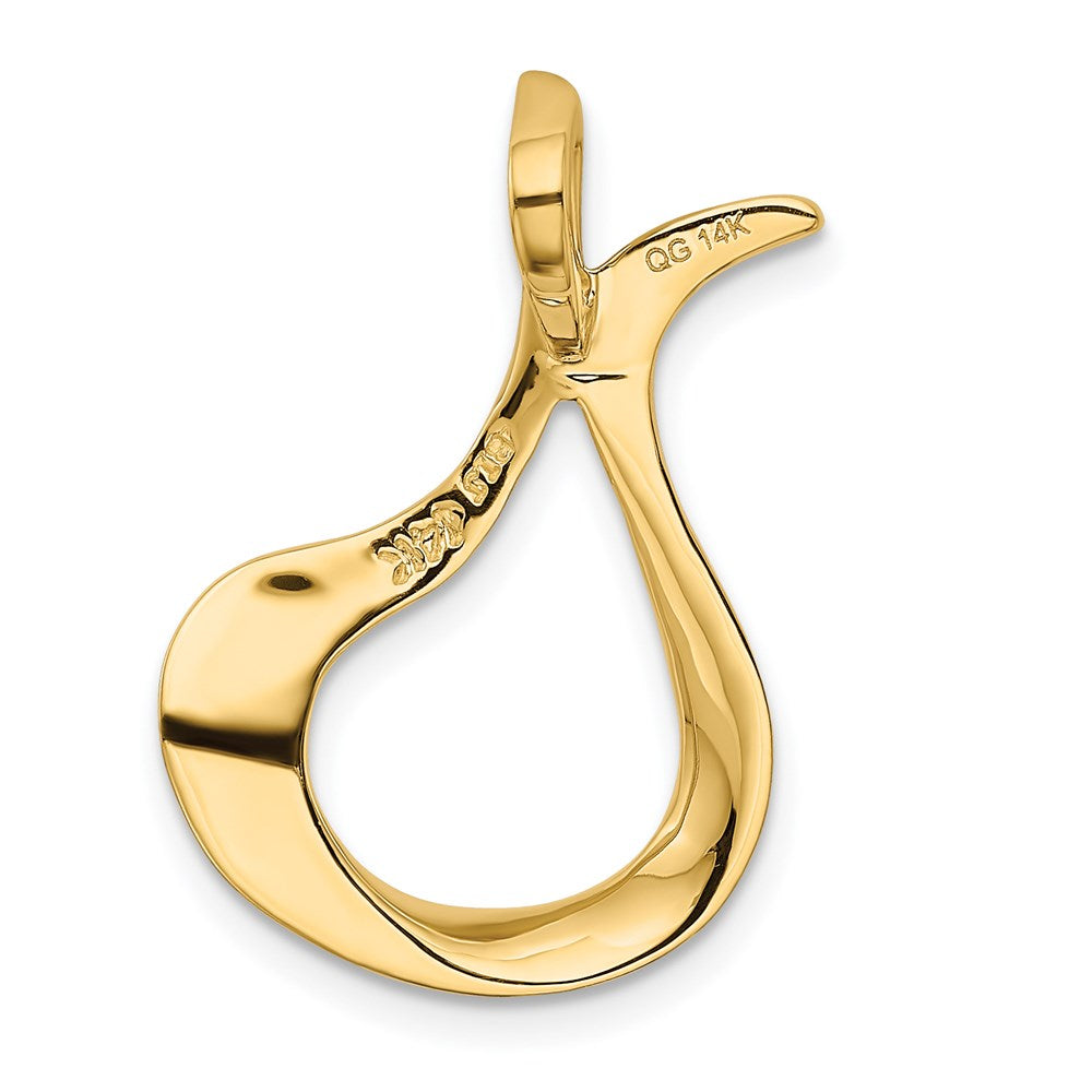 14K Yellow Gold Polished Slide