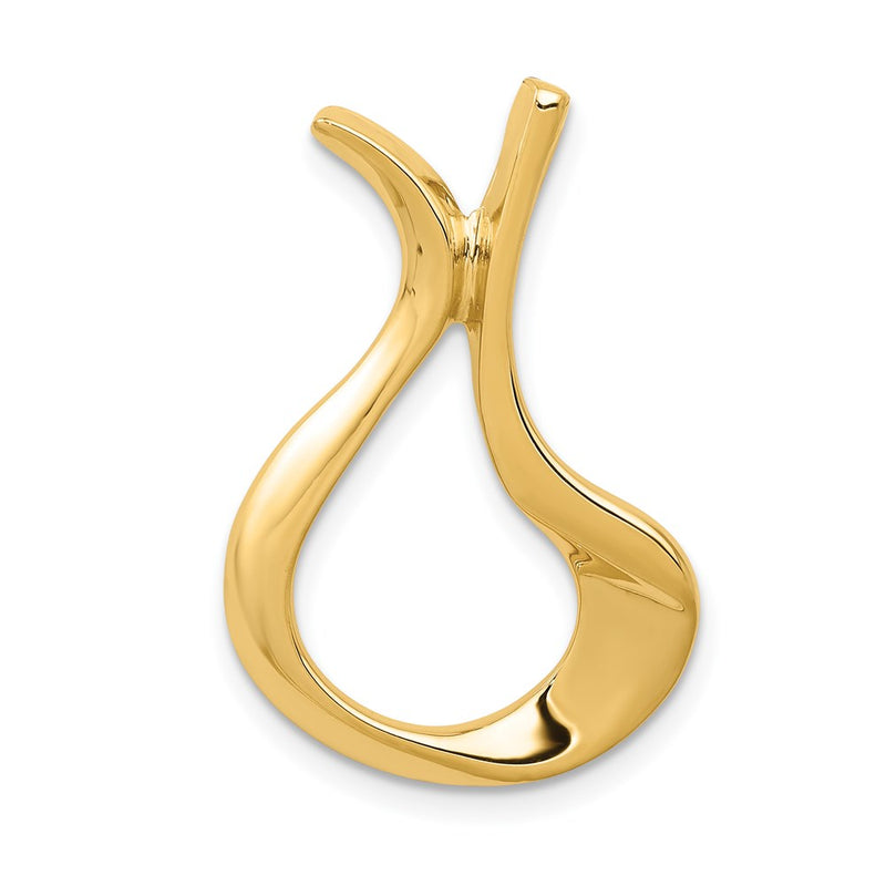 14K Yellow Gold Polished Slide