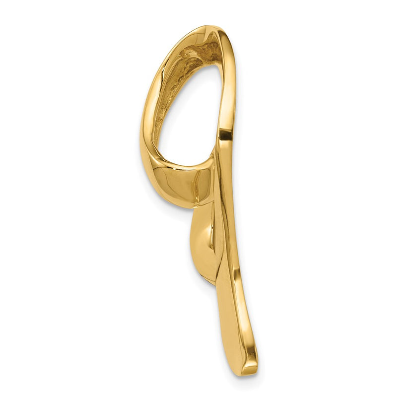14K Yellow Gold Heart Slide