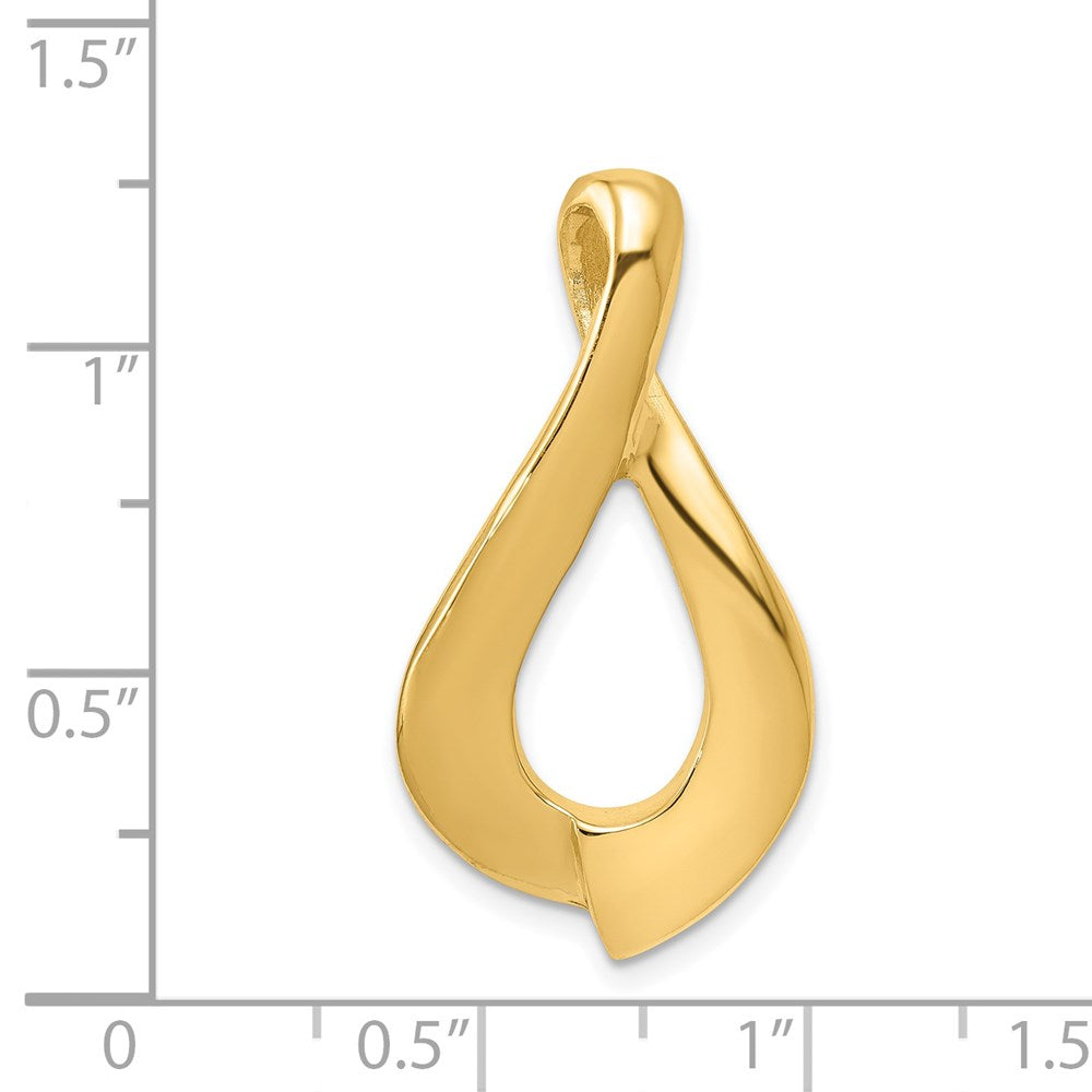 14K Yellow Gold Fancy Slide