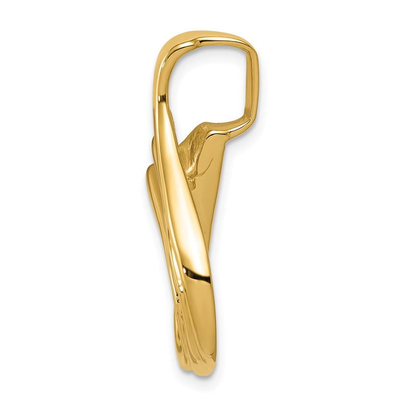 14K Yellow Gold Fits Up To 5mm Omega, 6mm Reversible, Omega Slide