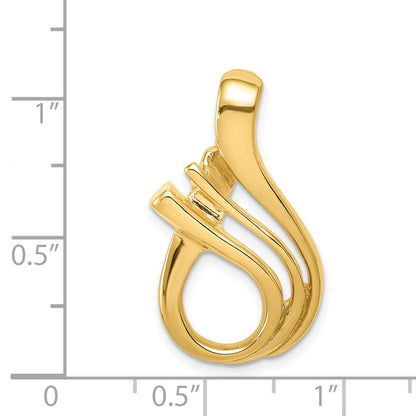 14K Yellow Gold Fits Up To 5mm Omega, 6mm Reversible, Omega Slide