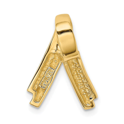 14K Yellow Gold Fits Up To 6mm Regular And Fancy Omega Slide