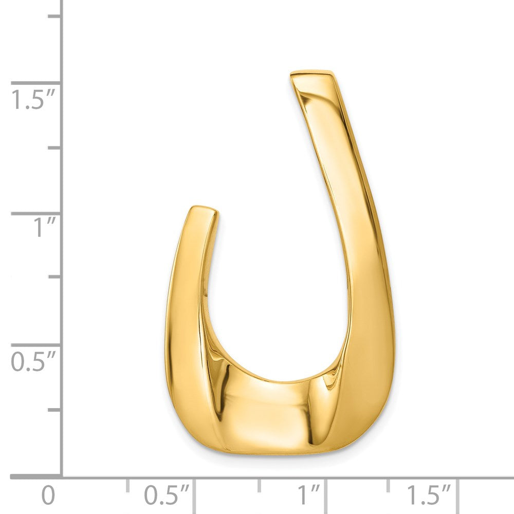 14K Yellow Gold Fits Up To 6mm Regular, 8mm Fancy, Omega Slide