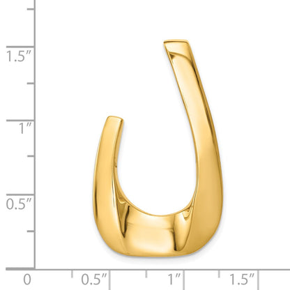 14K Yellow Gold Fits Up To 6mm Regular, 8mm Fancy, Omega Slide