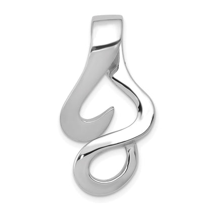 14K White Gold Fits Up To 10mm Regular & Fancy/Reversible Omega Slide
