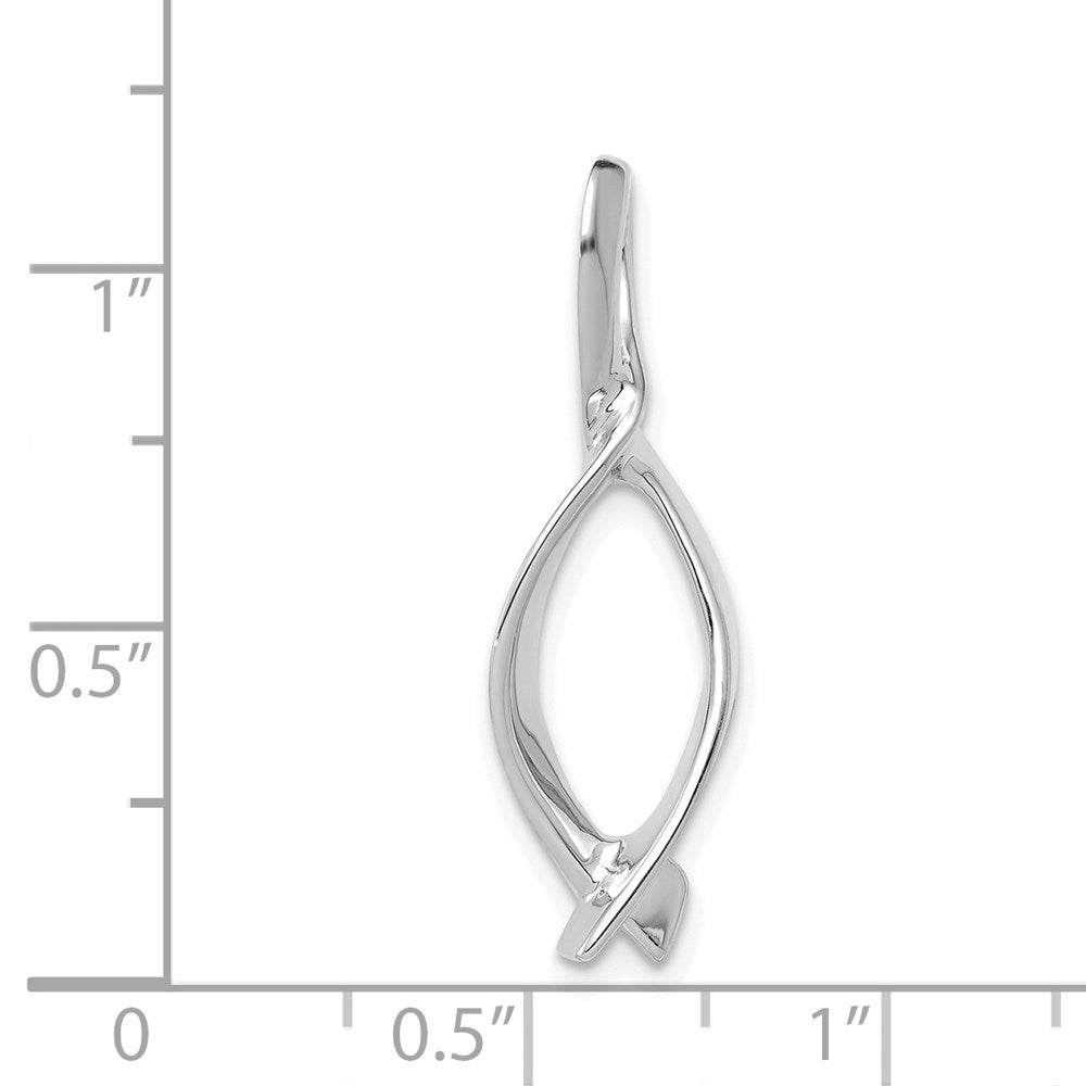 14k White Gold 14k White Gold Omega Slide