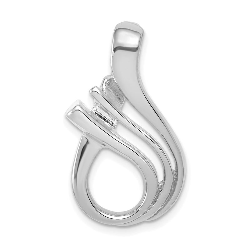 14K White Gold Fits Up To 5mm Omega, 6mm Reversible, Omega Slide