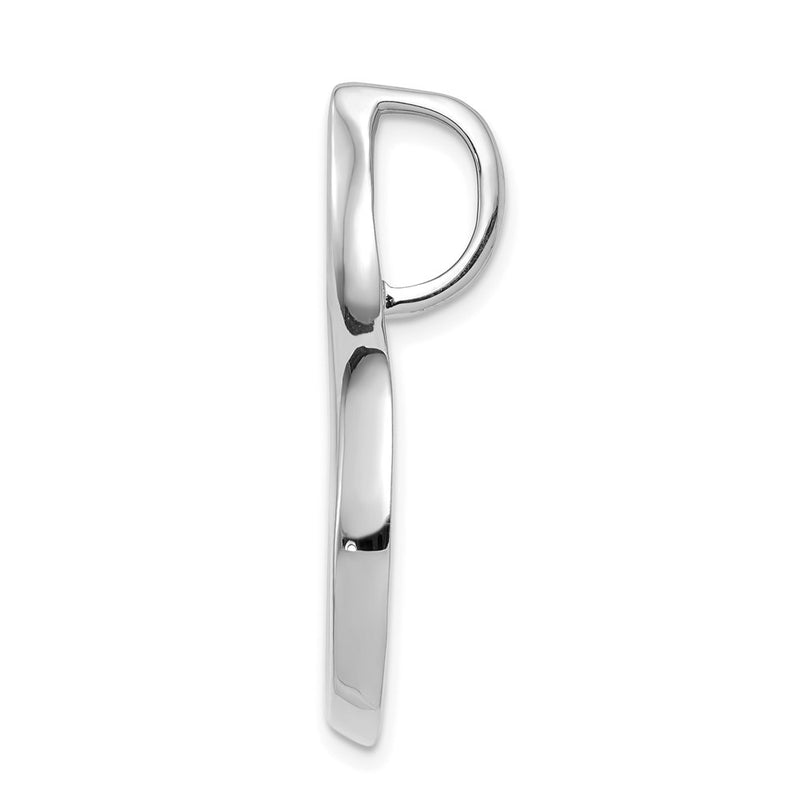14K White Gold Fits Up To 6mm Regular And Fancy Omega Slide