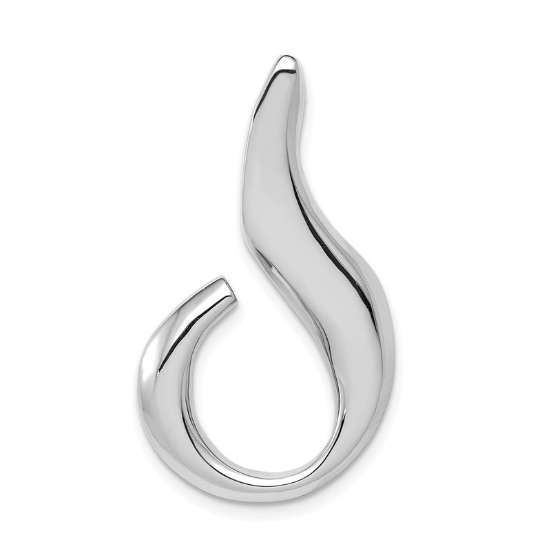 14K White Gold Fits Up To 6mm Regular And Fancy Omega Slide