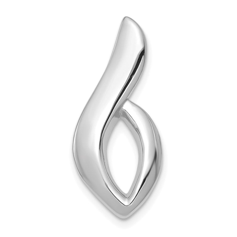 14K White Gold Fits Up To 6mm Regular, 8mm Fancy Omega Slide