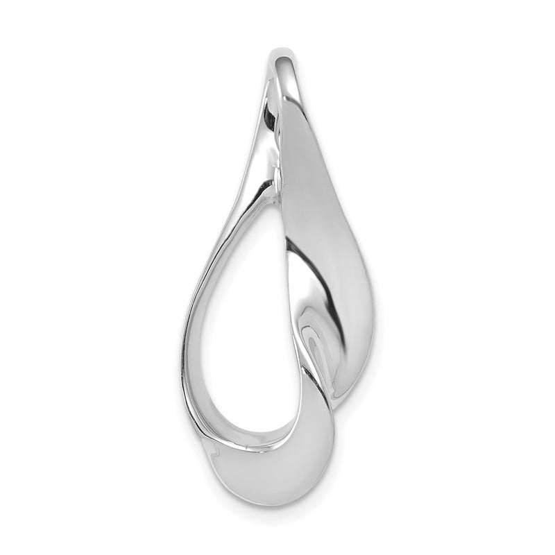14K White Gold Fits Up To 3mm Regular, 6mm Fancy Reversible Omega Slide