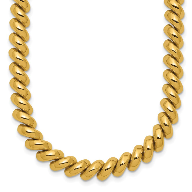 14K Yellow Gold Polished San Marco Necklace
