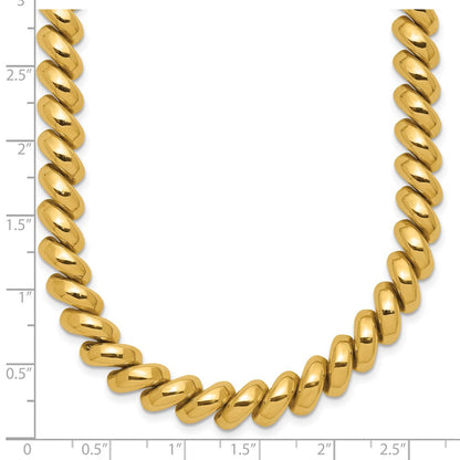14K Yellow Gold Polished San Marco Necklace