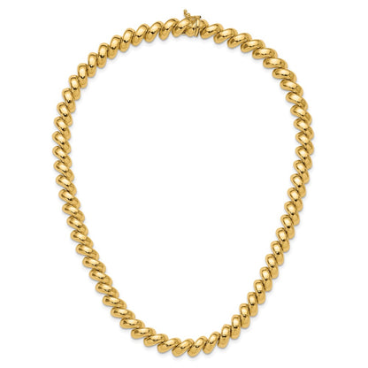 14K Yellow Gold Polished San Marco Necklace