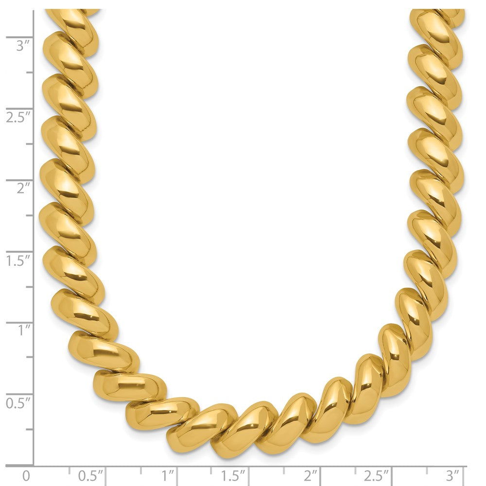 14K Yellow Gold Polished San Marco Necklace