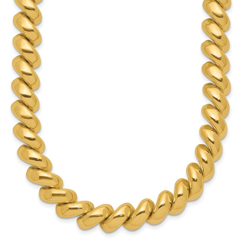 14K Yellow Gold Polished San Marco Necklace