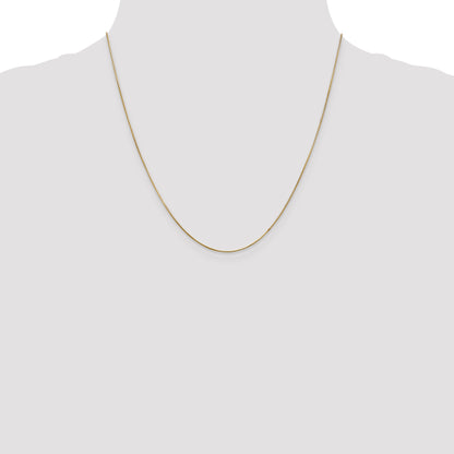 14K Yellow Gold 20 Inch .65mm Round Snake With Lobster Clasp Chain