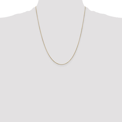 14K Yellow Gold 22 Inch .65mm Round Snake With Lobster Clasp Chain