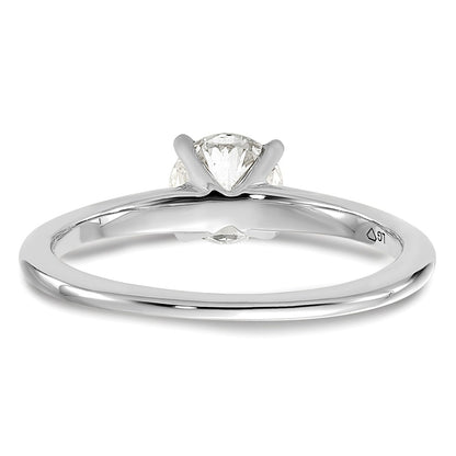 14k White Gold 3/4 Ct. Lab Grown Diamond VS+ F+ Round Solitaire Engagement Ring