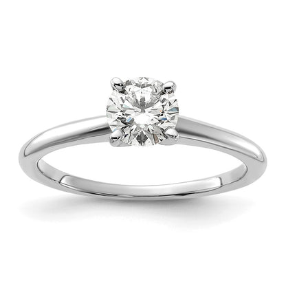 10k White Gold 10kw 0.75ct VS/SI+ G+ Lab Grown Round Diamond Solitaire Ring
