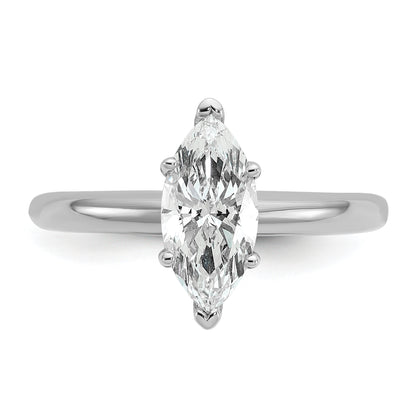 14k White Gold 1 Ct. Lab Grown Diamond VS/SI+ G+ Marquise Solitare Engagement Ring