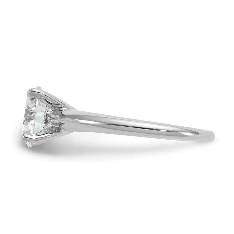 14K White Gold 2 carat Certified Lab Grown Diamond VS+ F+ Round Complete Solitaire Engagement Ring