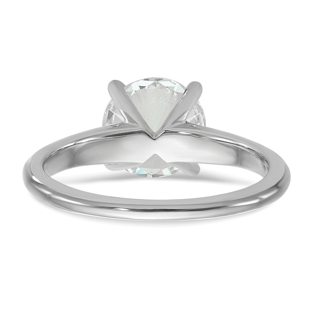 14k White Gold 2 Ct. Certified Complete Lab Grown Diamond VS/SI+ G+ Round Solitaire Engagement Ring