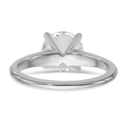 14k White Gold 2 Ct. Certified Complete Lab Grown Diamond VS/SI+ G+ Round Solitaire Engagement Ring