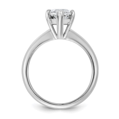 14k White Gold  3 Ct. Certified Lab Grown Diamond VS/SI+ G+ Marquise Solitaire Engagement Ring