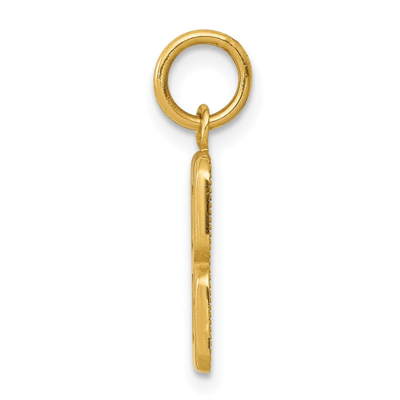 14K Yellow Gold Small Polished Number 8 Charm