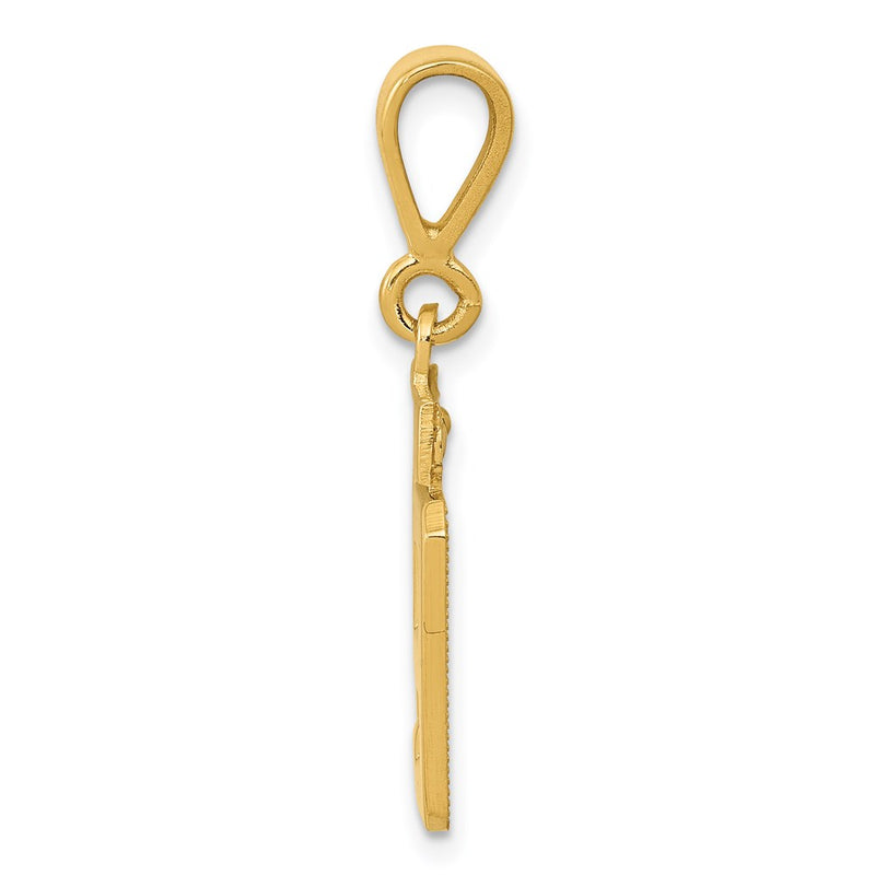 14k Yellow Gold Small Polished Number 49 Charm