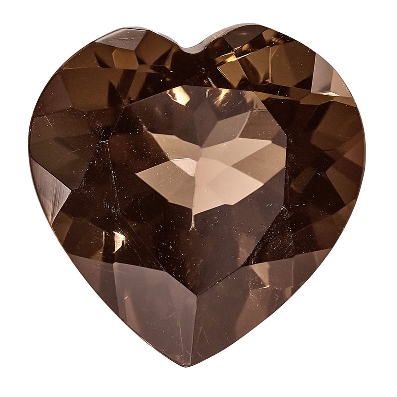 Gemstone Smoky Quarts Aa Quality 12mm Heart